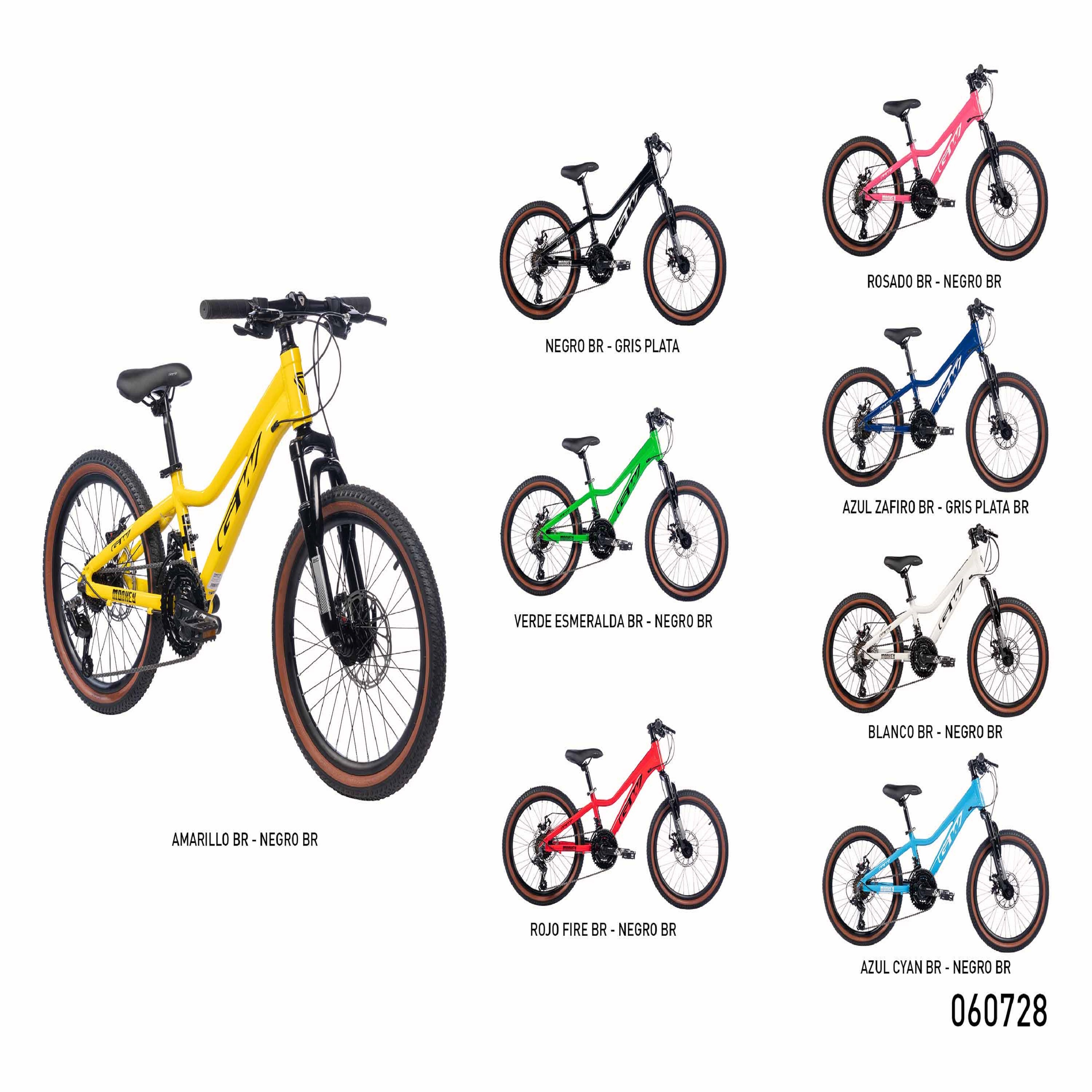 BICICLETA INFANTIL GW MONKEY 24P ALUMINIO